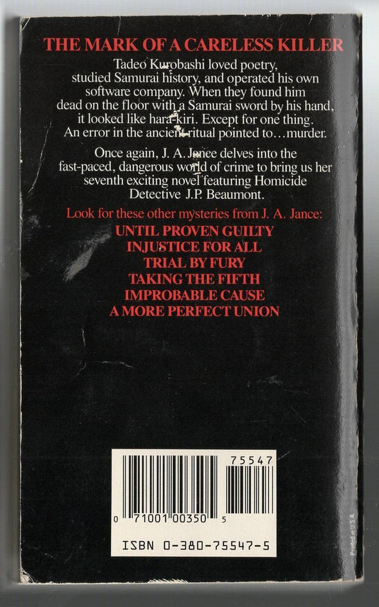 Dismissed With Prejudice Crime Fiction Detective Detective Fiction murder mystery mystery mystery thriller used Books