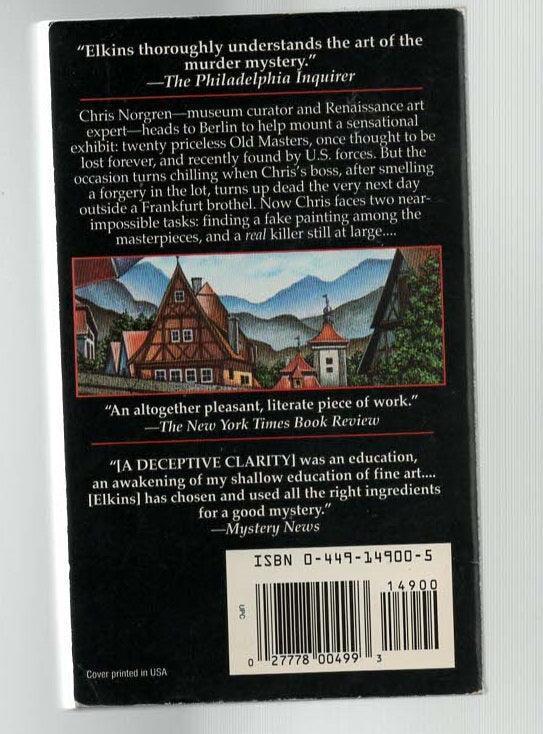 A Deceptive Clarity Art Cozy Mystery fiction mystery paperback science fiction used Books