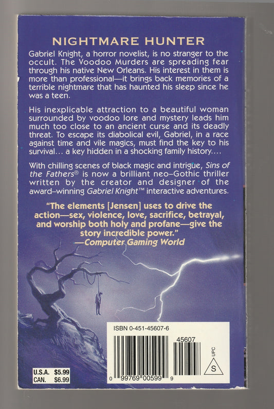 Sins Of The Fathers fantasy horror paperback Paranormal paranormal fantasy science fiction Urban Urban Fantasy used Books
