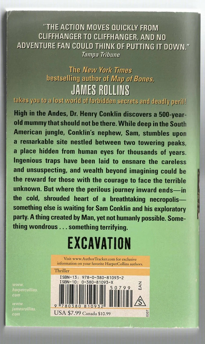 Excavation Action archaeology horror mystery thriller science fiction Suspense used Books