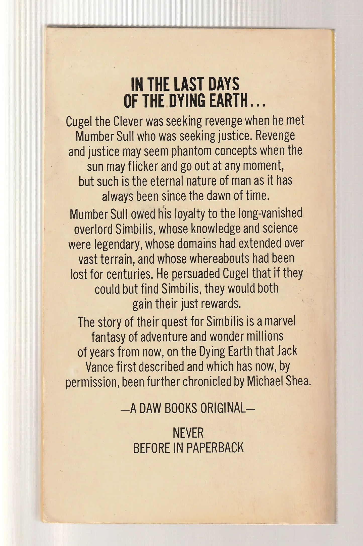 A Quest For Simbilis