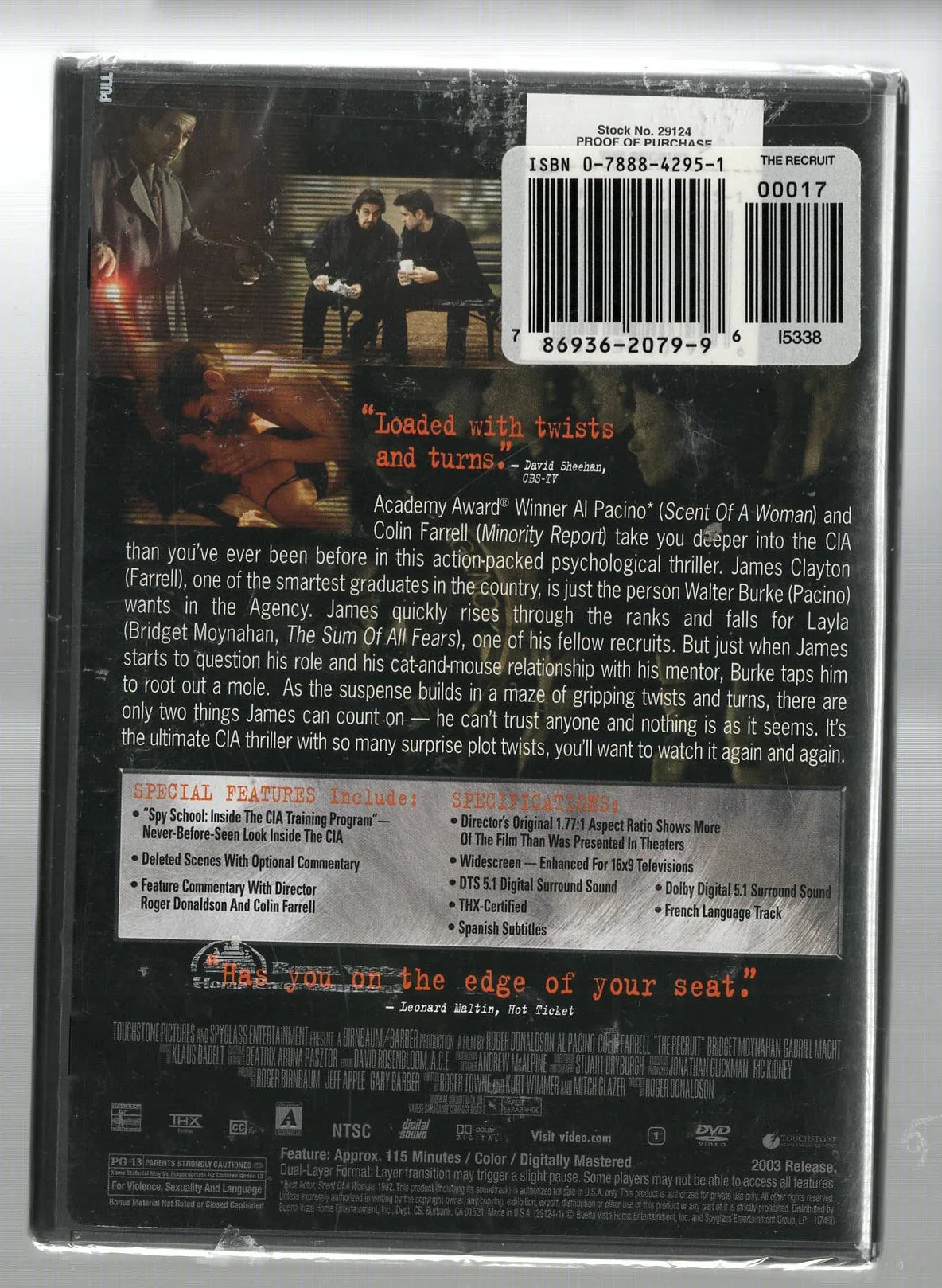 The Recruit Movies Suspense thriller used Movie