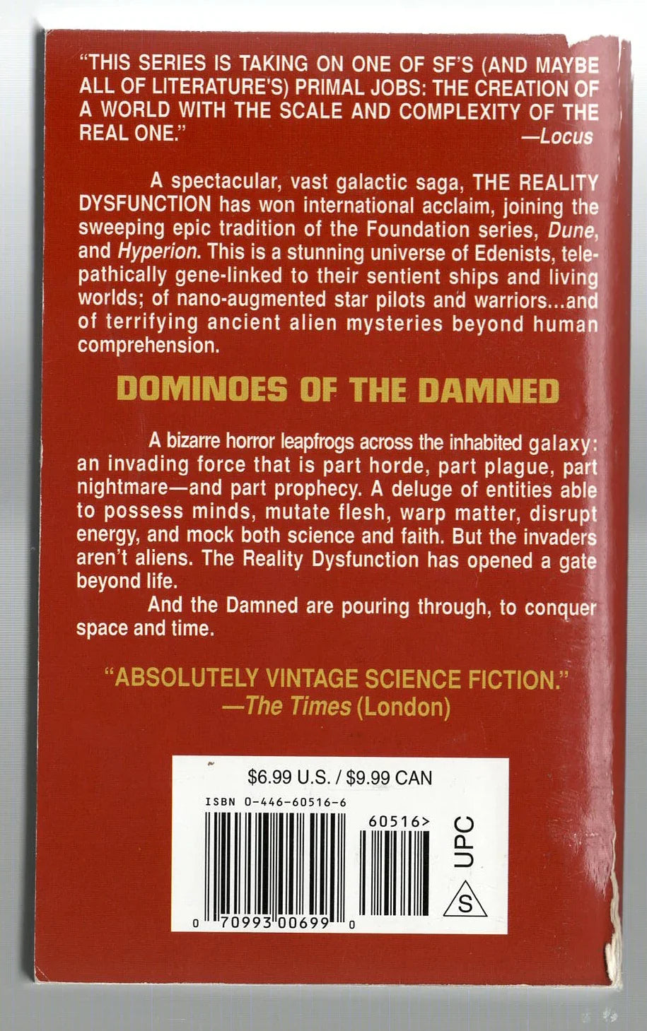 The Reality Dysfunction Epic Fantasy science fiction Science Fiction Fantasy Speculative Fiction used Books