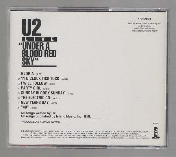 Live Under A Blood Red Sky Classic Rock Music Pop Music Post Punk Rock Music Samurai Fiction CD
