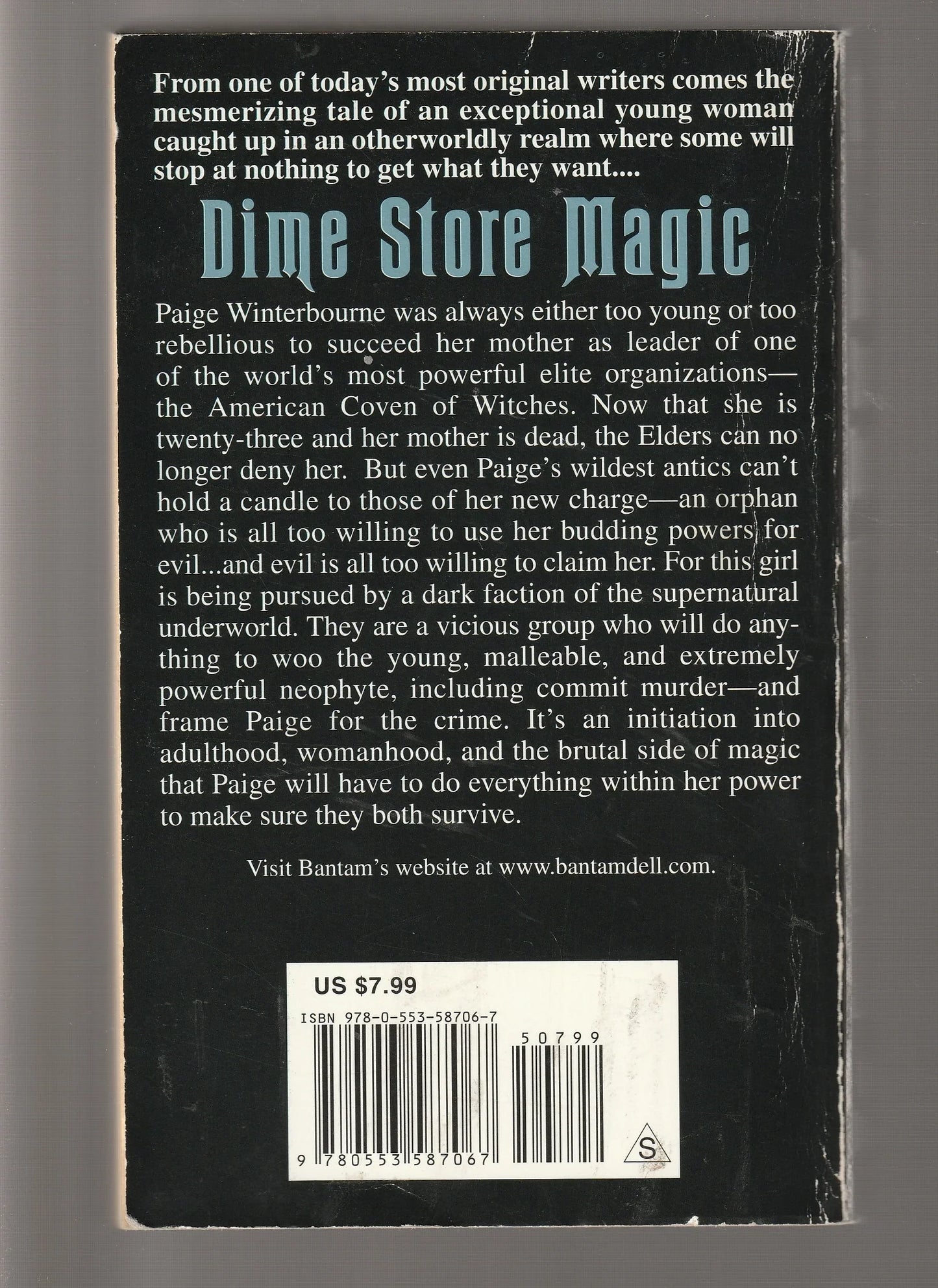 Dime Store Magic fantasy paperback Paranormal Paranormal Mystery Paranormal Romance Romance science fiction Science Fiction Fantasy Urban Fantasy used witch Witches Books