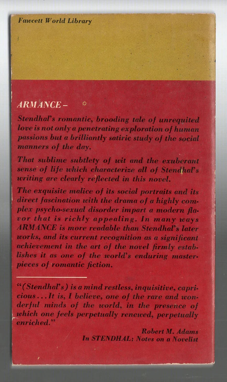 Armance Classic Romance used book