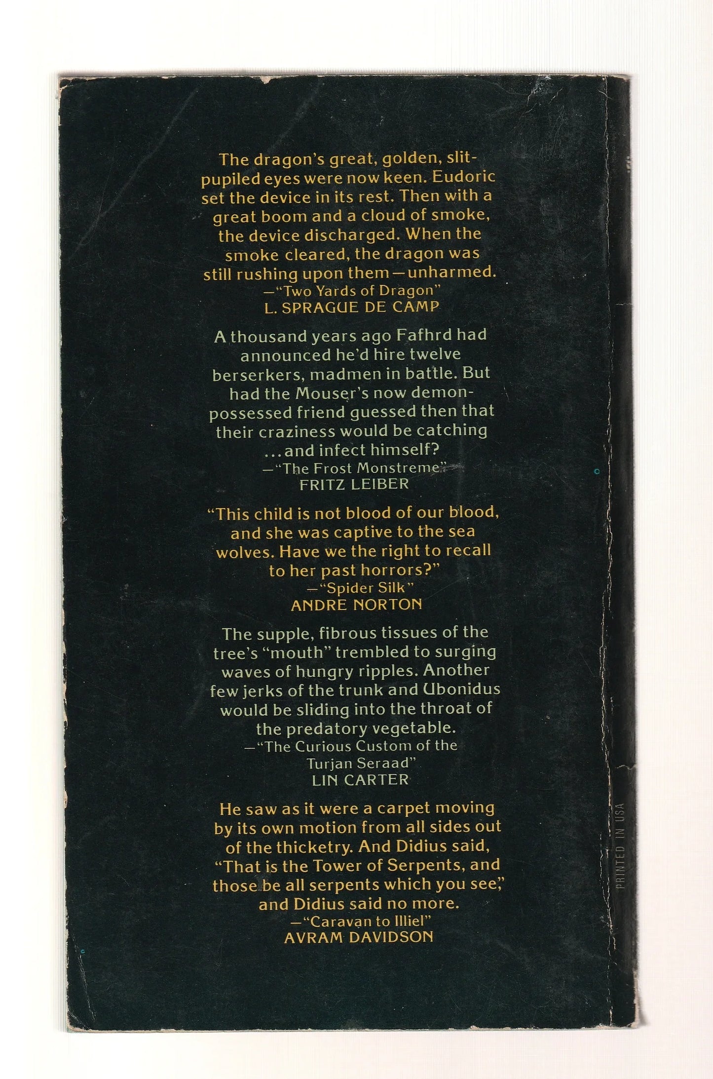 Warriors And Wizards anthology fantasy fiction paperback Science Fiction Fantasy Short Stories Short Story Collection Sword and sorcery used Books