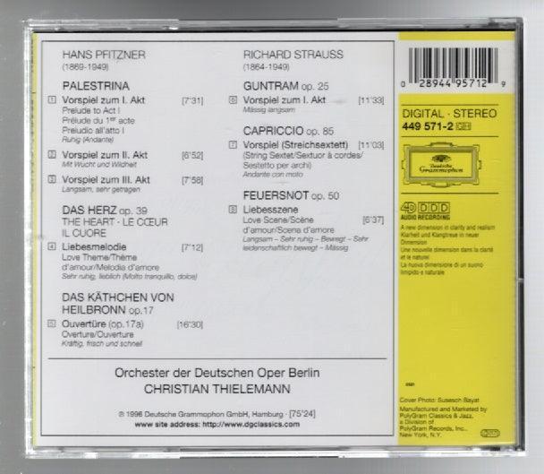 Christian Thielmann Pfitzner/Strauss Classical Music CD