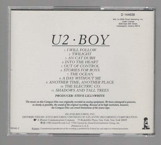 Boy Classic Rock Music Pop Music Post Punk Rock Music CD
