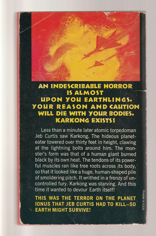 Terror On Planet Ionus Action Adventure Classic Science Fiction paperback science fiction Science Fiction Fantasy used Vintage Books