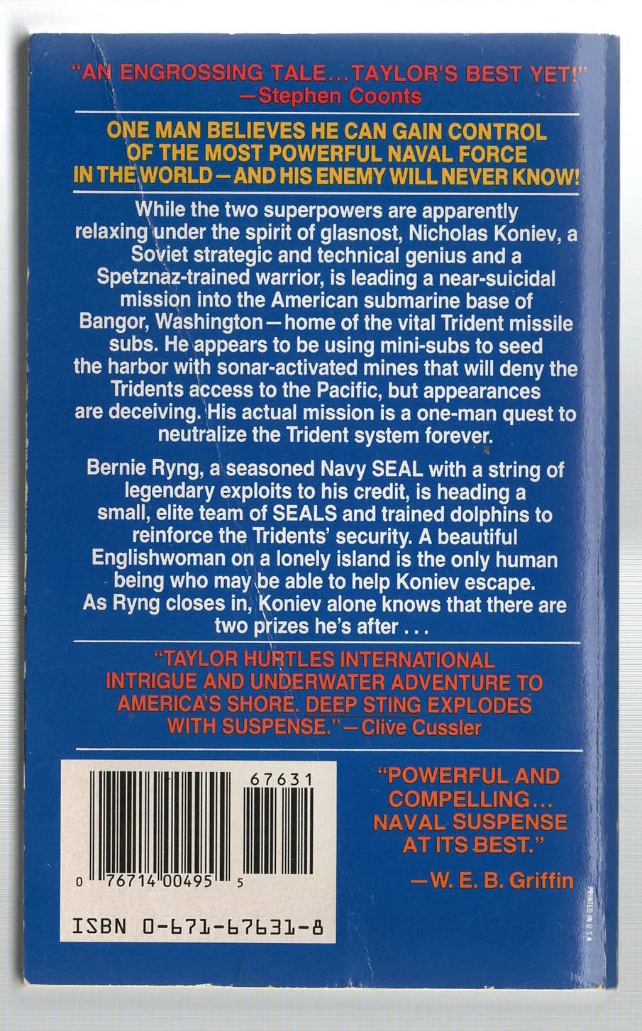 Deep Sting Action Military Fiction Military History used Books