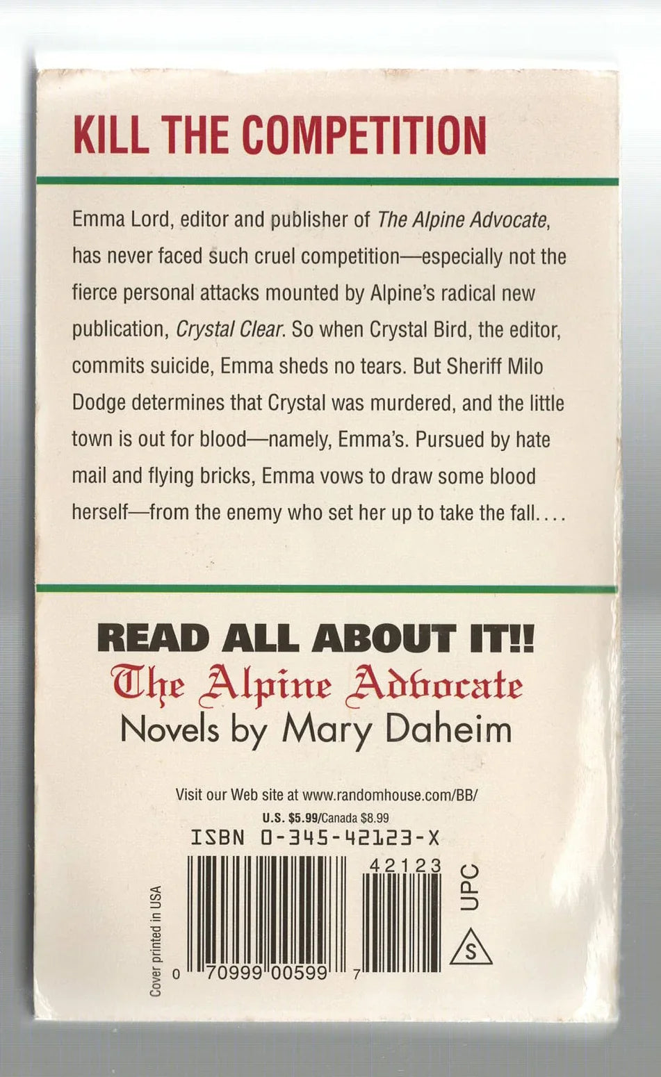 The Alpine Legacy Cozy Mystery murder mystery mystery used Books