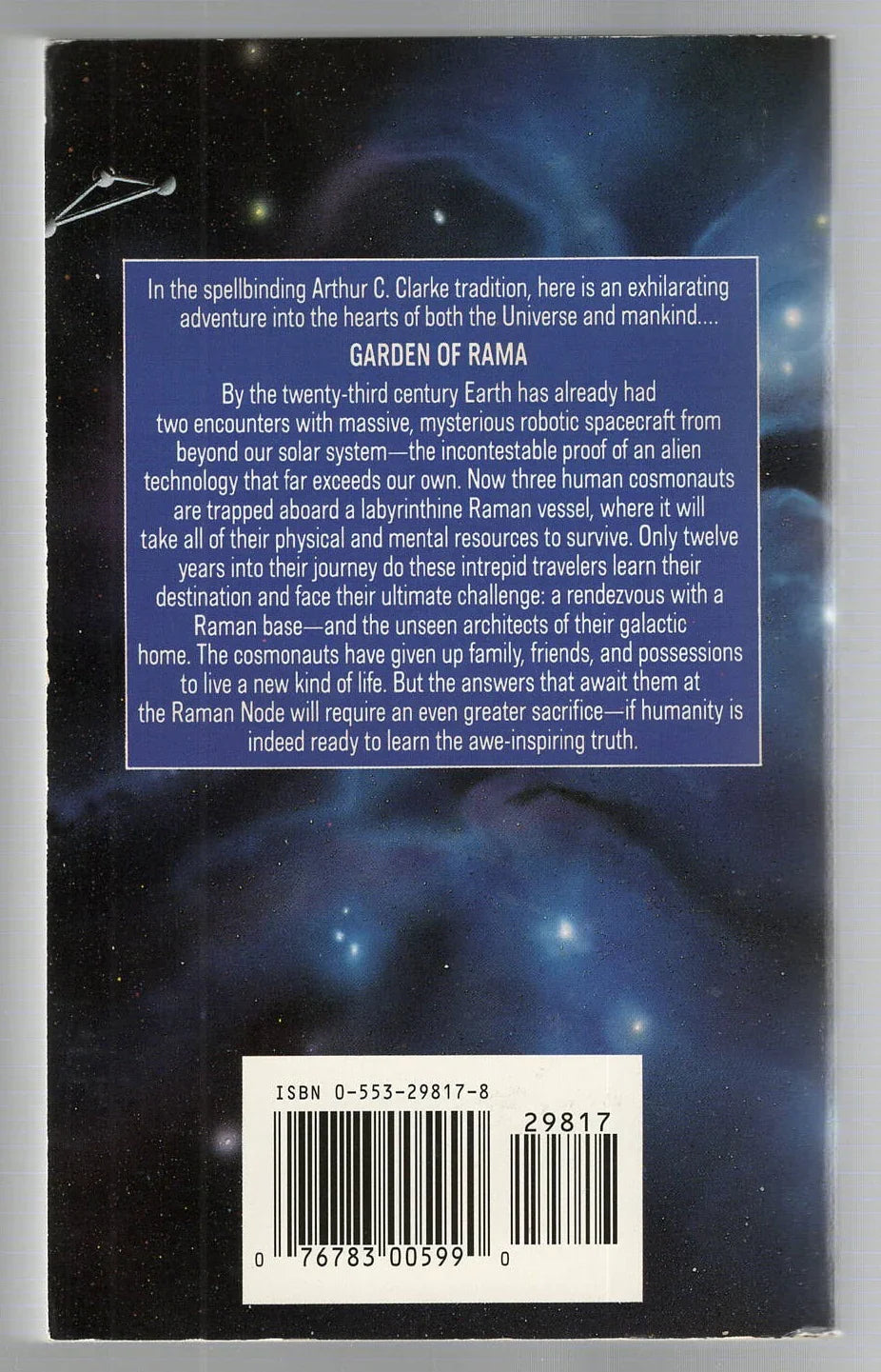 The Garden Of Rama Classic Science Fiction paperback Sci-Fi Sci-Fi Mystery science fiction Space Opera Speculative Fiction used Books