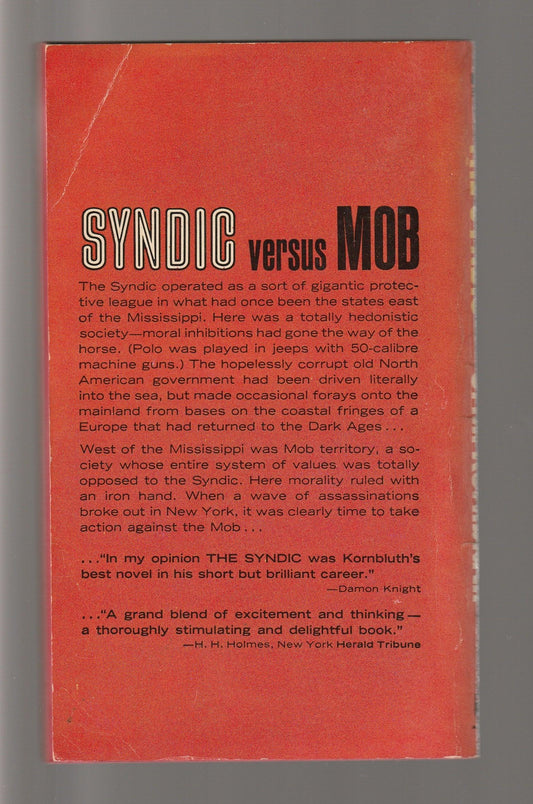 The Syndic Classic Science Fiction Dystopia dystopian paperback Sci-Fi Sci-Fi Mystery science fiction Science Fiction Fantasy Speculative Fiction used Vintage Books