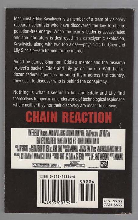 Chain Reaction Action Adventure Movie Tie-In science fiction thriller used Books