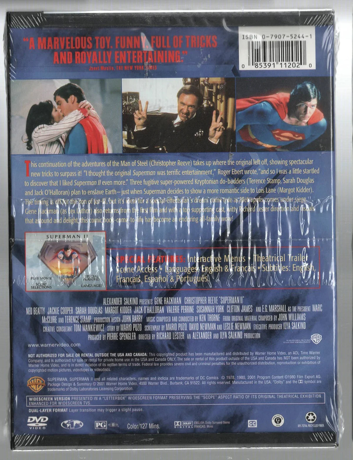 Superman 2 Action DC Movies Superhero used Movie