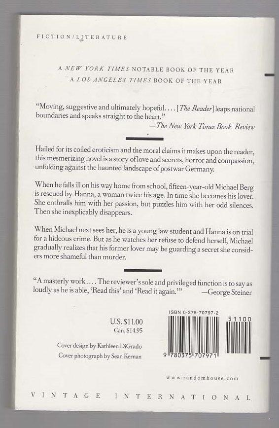 The Reader historical fiction Historical Romance Holocaust Literature Romance used Books