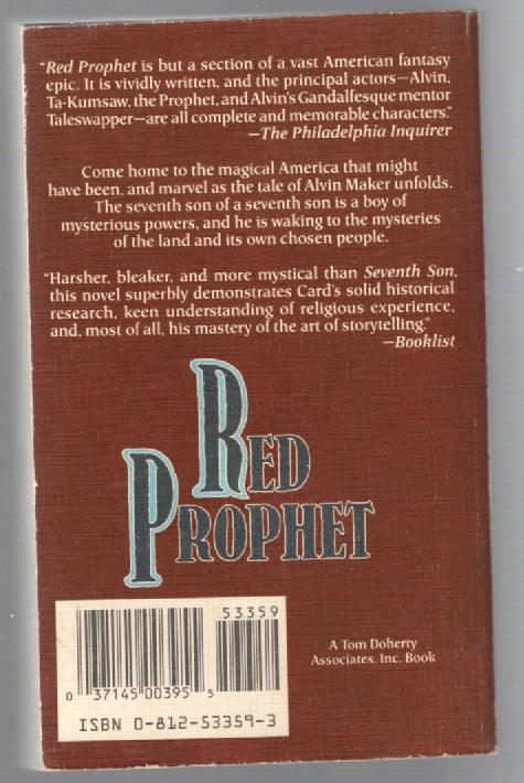 Red Prophet Adventure fantasy used Books