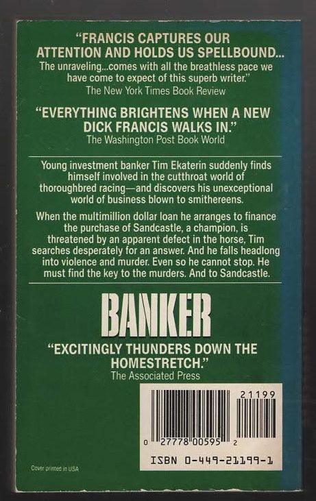 Banker Adventure crime Crime Fiction Crime Thriller Detective Detective Fiction mystery mystery thriller Suspense used Books