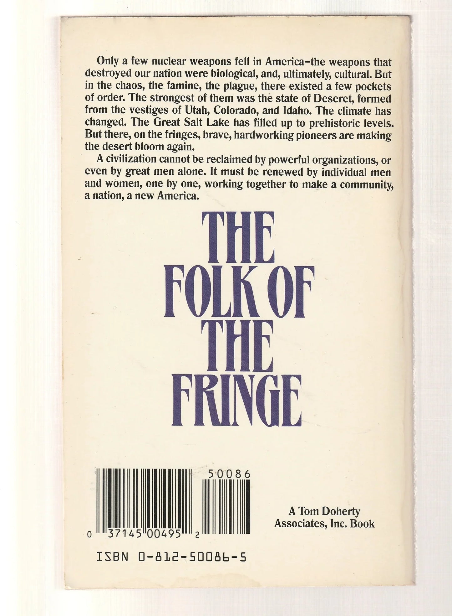 The Folk Of The Fringe apocalypse Dystopia dystopian paperback Post Apocalyptic Sci-Fi science fiction Science Fiction Fantasy used Books