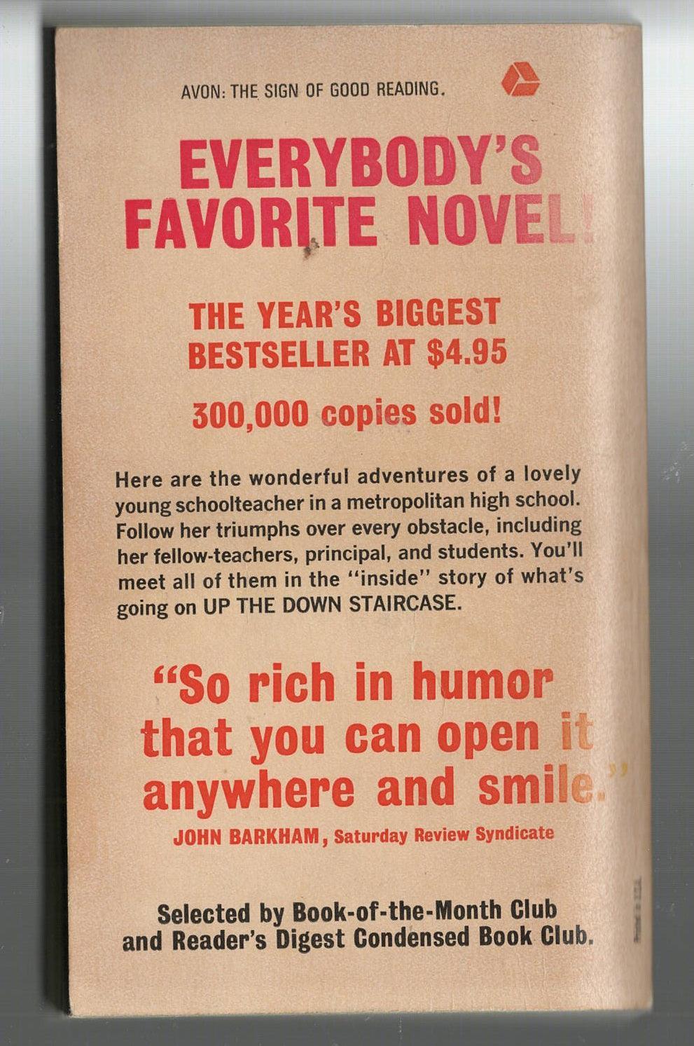 Up The Down Staircase Classic Contemporary Education Humor used Books