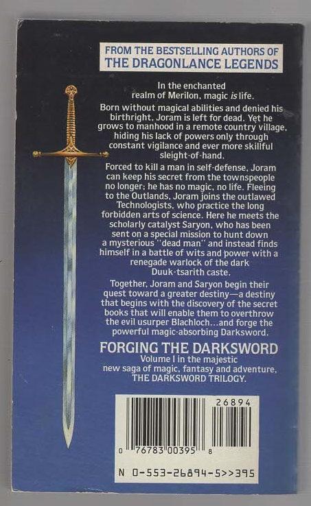 Forging The Darksword Adventure fantasy used Books