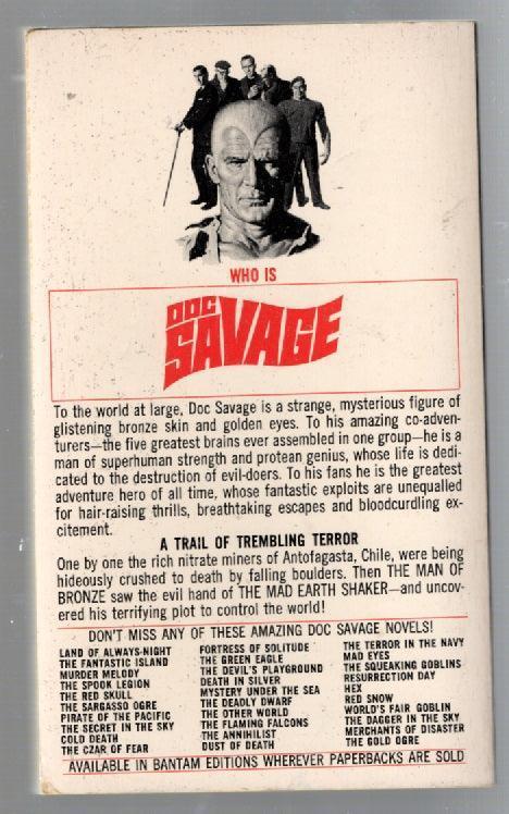 The Man Who Shook The Earth Action Adventure science fiction thriller used Books