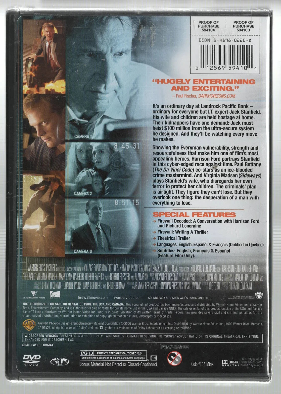 Firewall Action Action Thriller used Movie