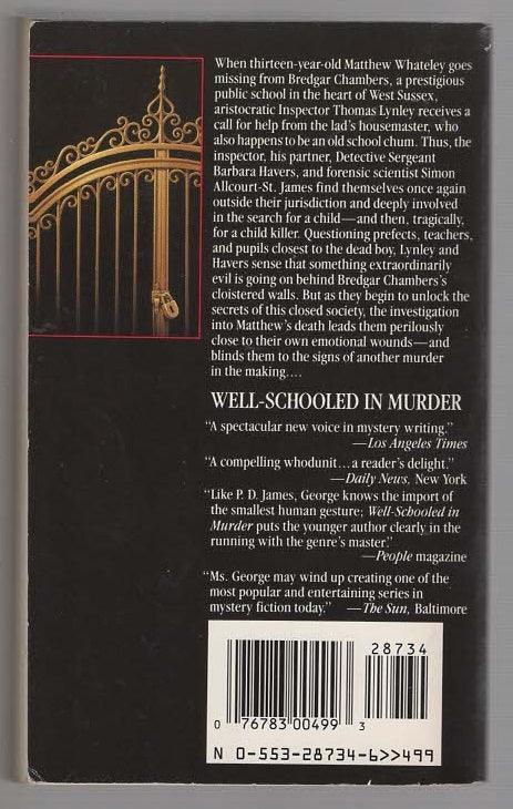 Well-Schooled In Murder crime Crime Fiction Detective Fiction mystery used Books