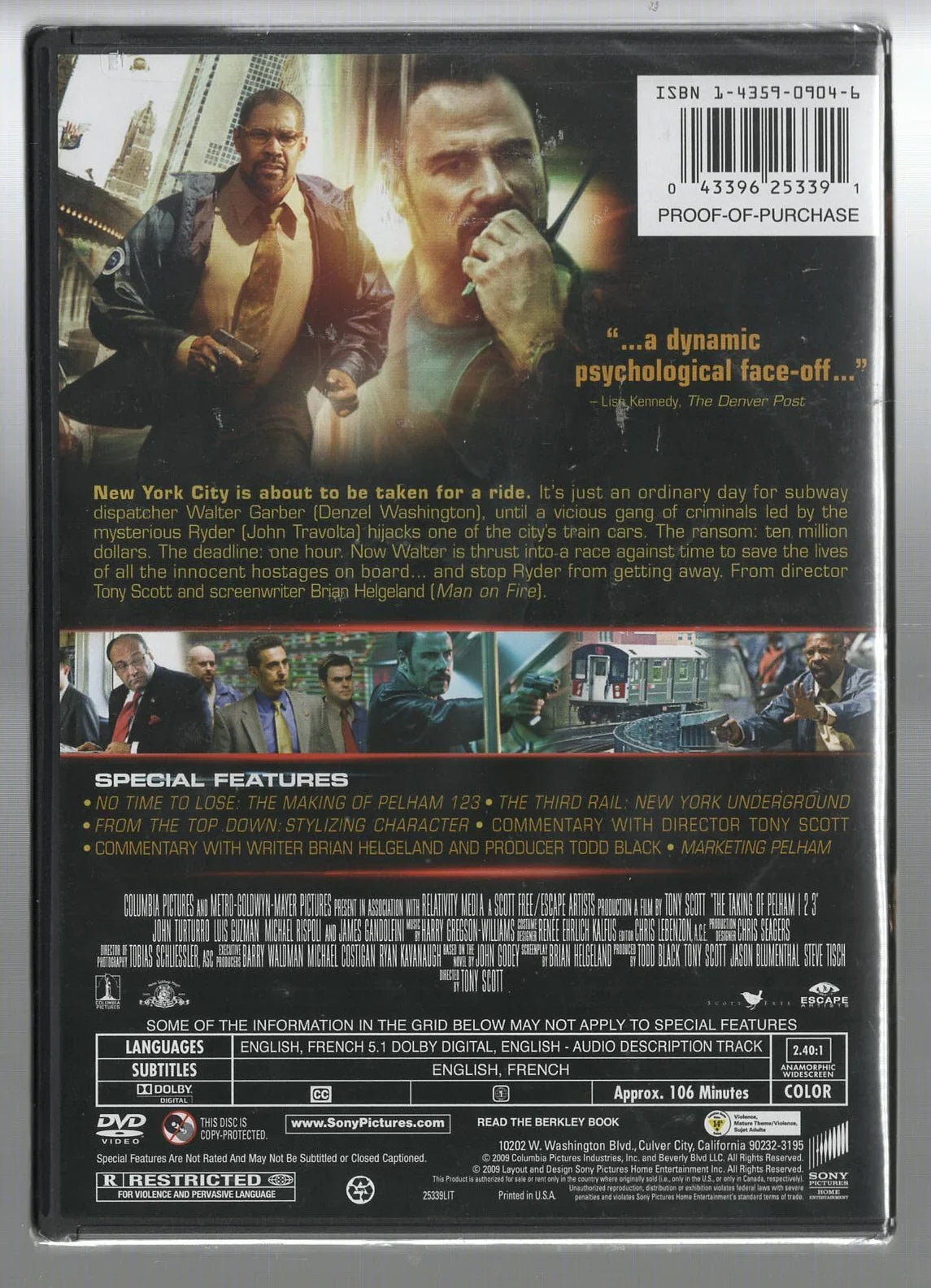 The Taking of Pelham 123 Crime Thriller Drama Movies thriller used Movie