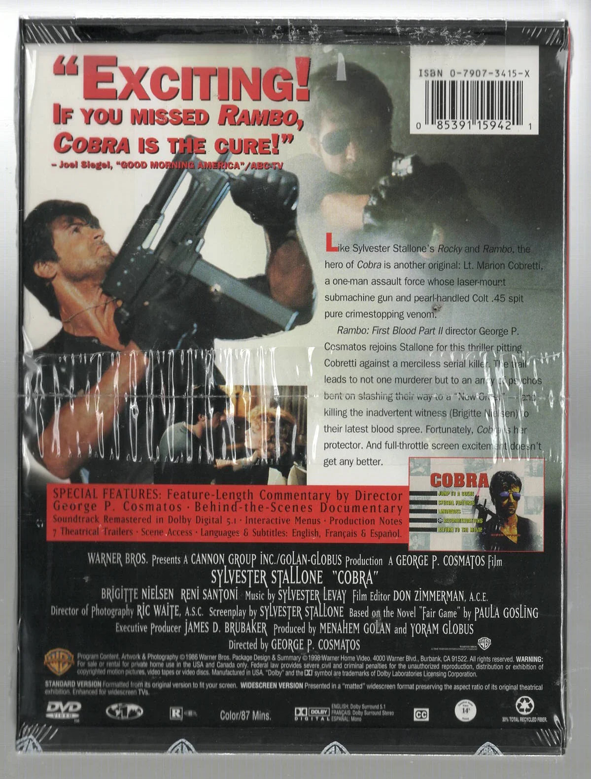Cobra Action Thriller Movies thriller used Movie