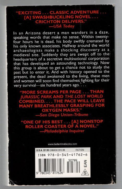 Timeline Action Adventure science fiction Time Travel used Books