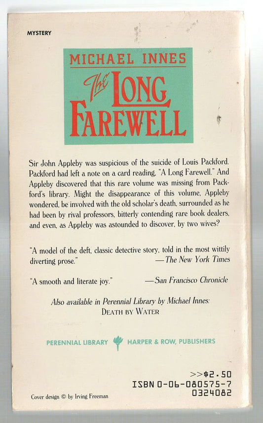The Long Farewell Crime Fiction Detective Fiction used Books