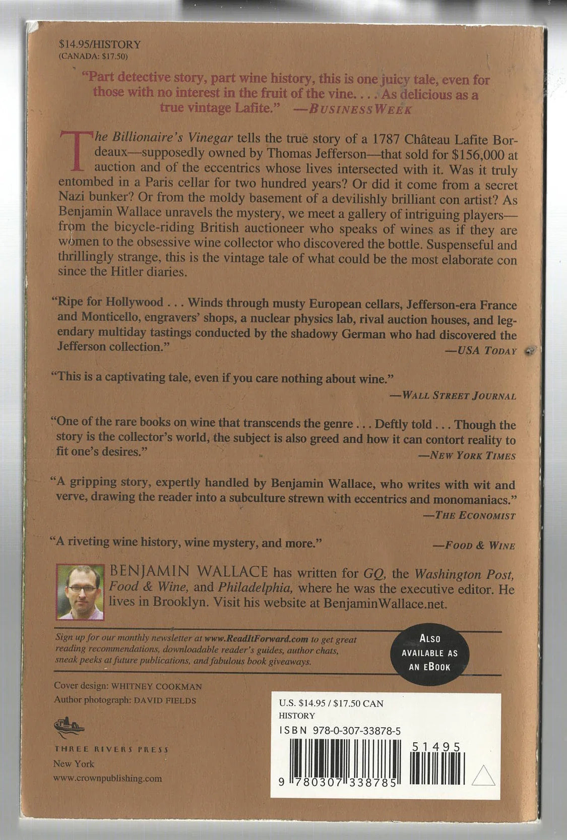 The Billionaire's Vinegar: The Mystery of the World's Most Expensive Bottle of Wine - Hasberts