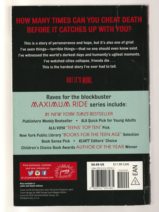 Maximum Ride Forever Children Dystopia dystopian fantasy paperback Sci-Fi Sci-Fi Mystery science fiction Science Fiction Fantasy Urban Fantasy used Young Adult Books