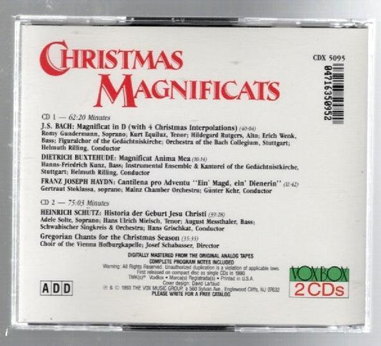 Christmas Magnificats Christmas Music Classical Music CD