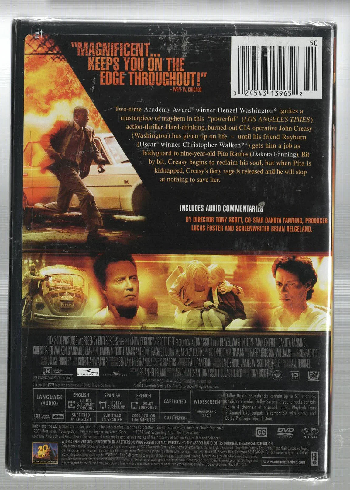 Man on Fire Action Action Thriller Movies used Movie