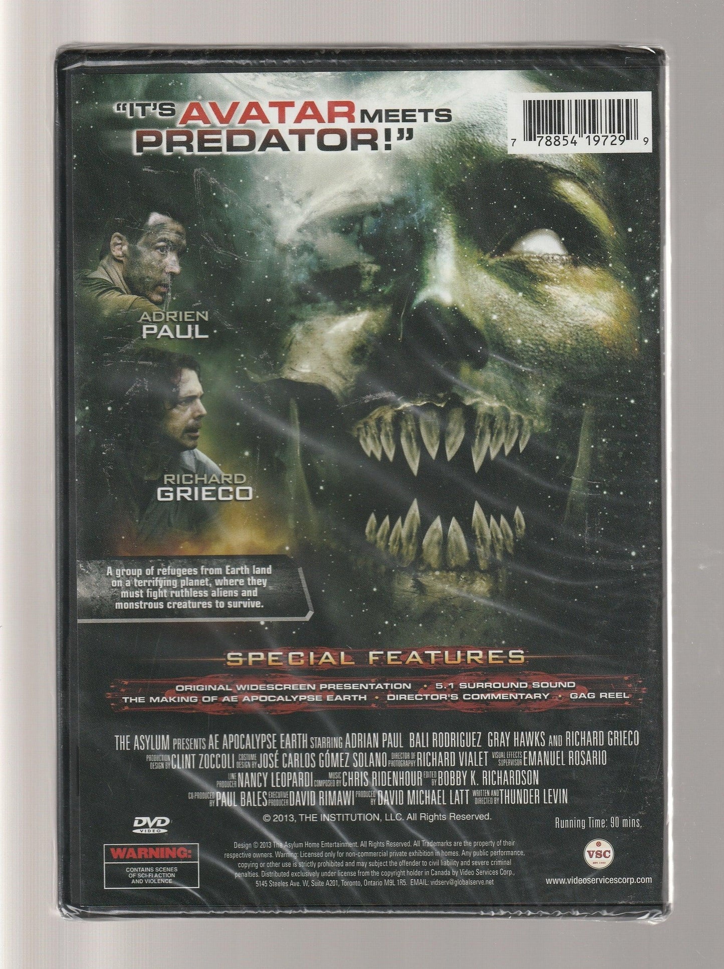 AE Apocalypse Earth Action Adventure Alien Aliens Movies Sci-Fi science fiction Science Fiction Fantasy used dvd