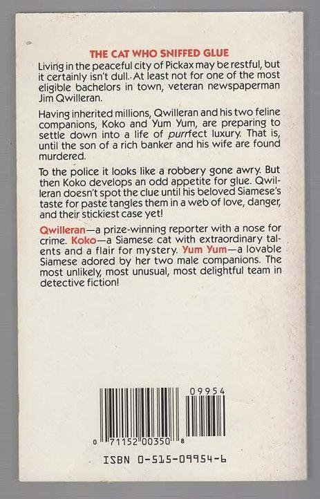 The Cat Who Sniffed Glue Adventure Cozy Mystery crime Crime Fiction Crime Thriller Detective Detective Fiction mystery used Books