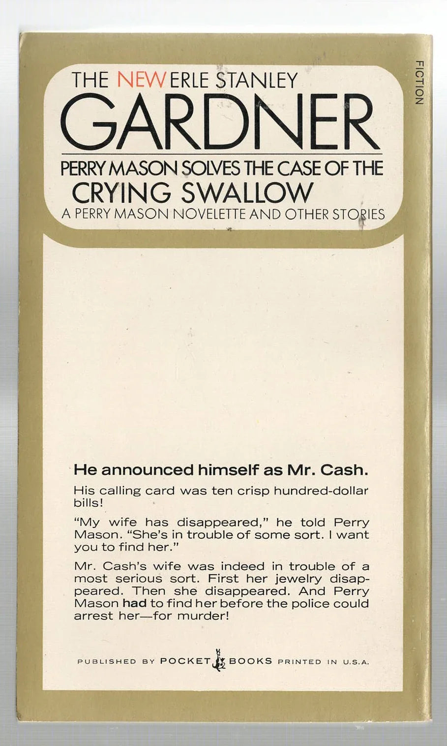 The Case Of The Crying Swallow Crime Fiction mystery Short Stories Short Story Collection used Vintage Books