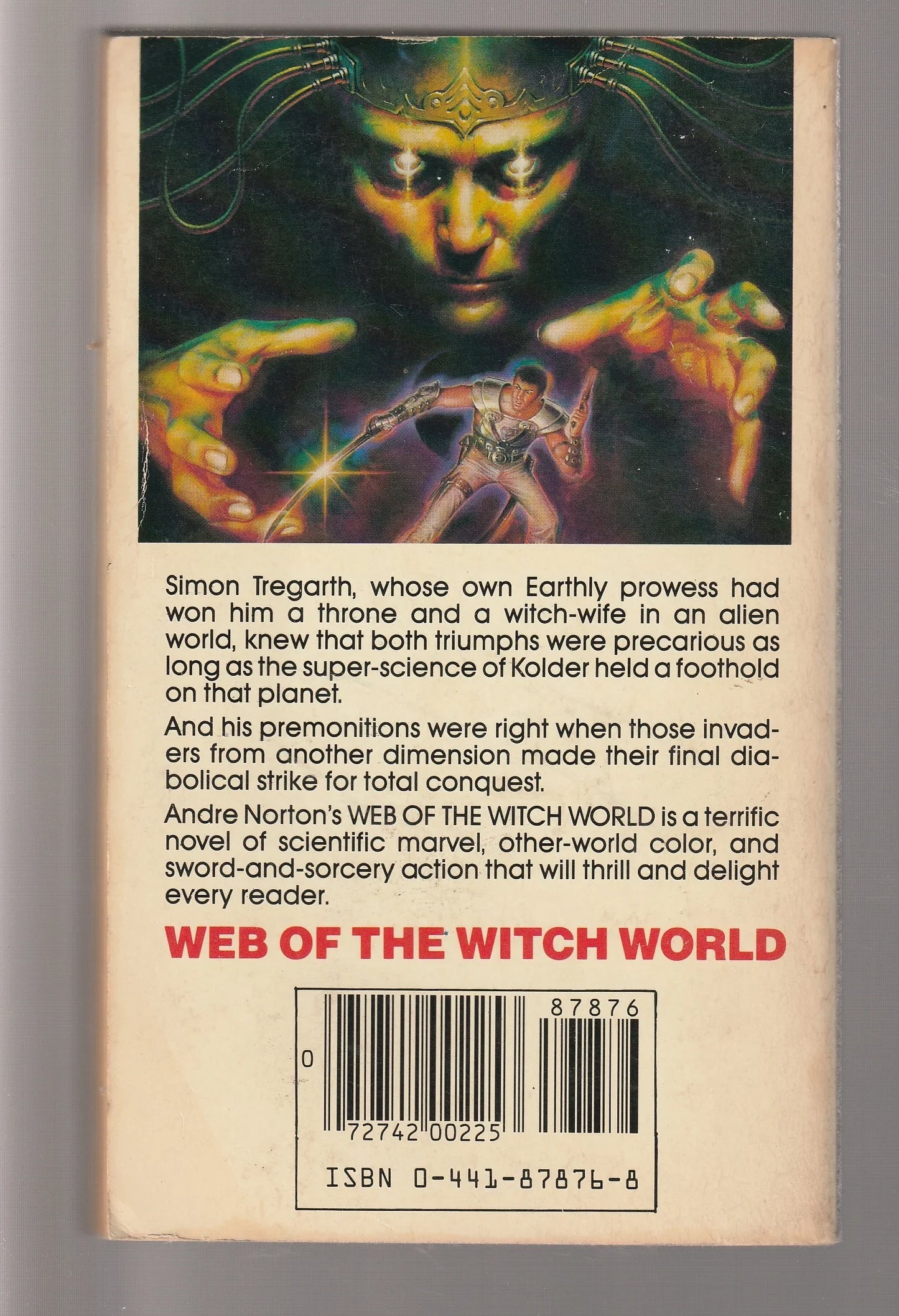 Web Of The Witch World Classic Science Fiction magic paperback Sci-Fi science fiction Science Fiction Fantasy Sword and sorcery used vintage science fiction witch Witches Books