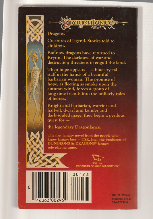 Dragon Lance Chronicles Trilogy Adventure Dragon Lance dragons Dungeons & Dragons Epic Fantasy fantasy High Fantasy pack paperback Science Fiction Fantasy series set used Vintage vintage fantasy vintage paperback Books