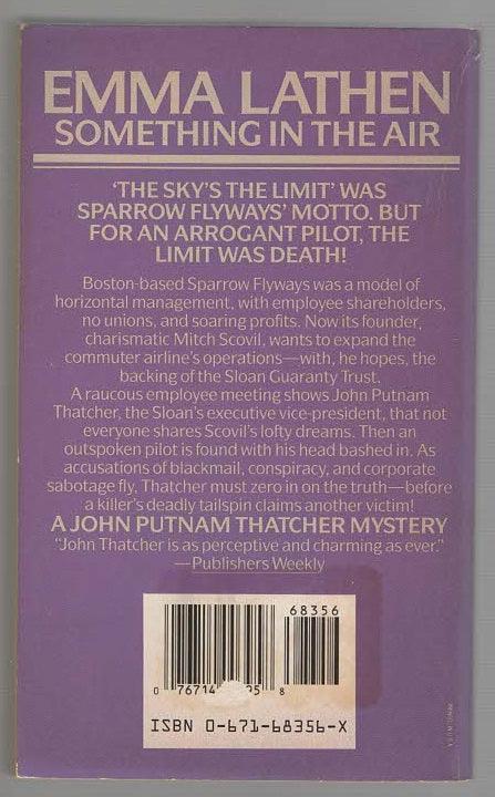 Something In The Air Cozy Mystery Crime Fiction Detective Fiction mystery used Books