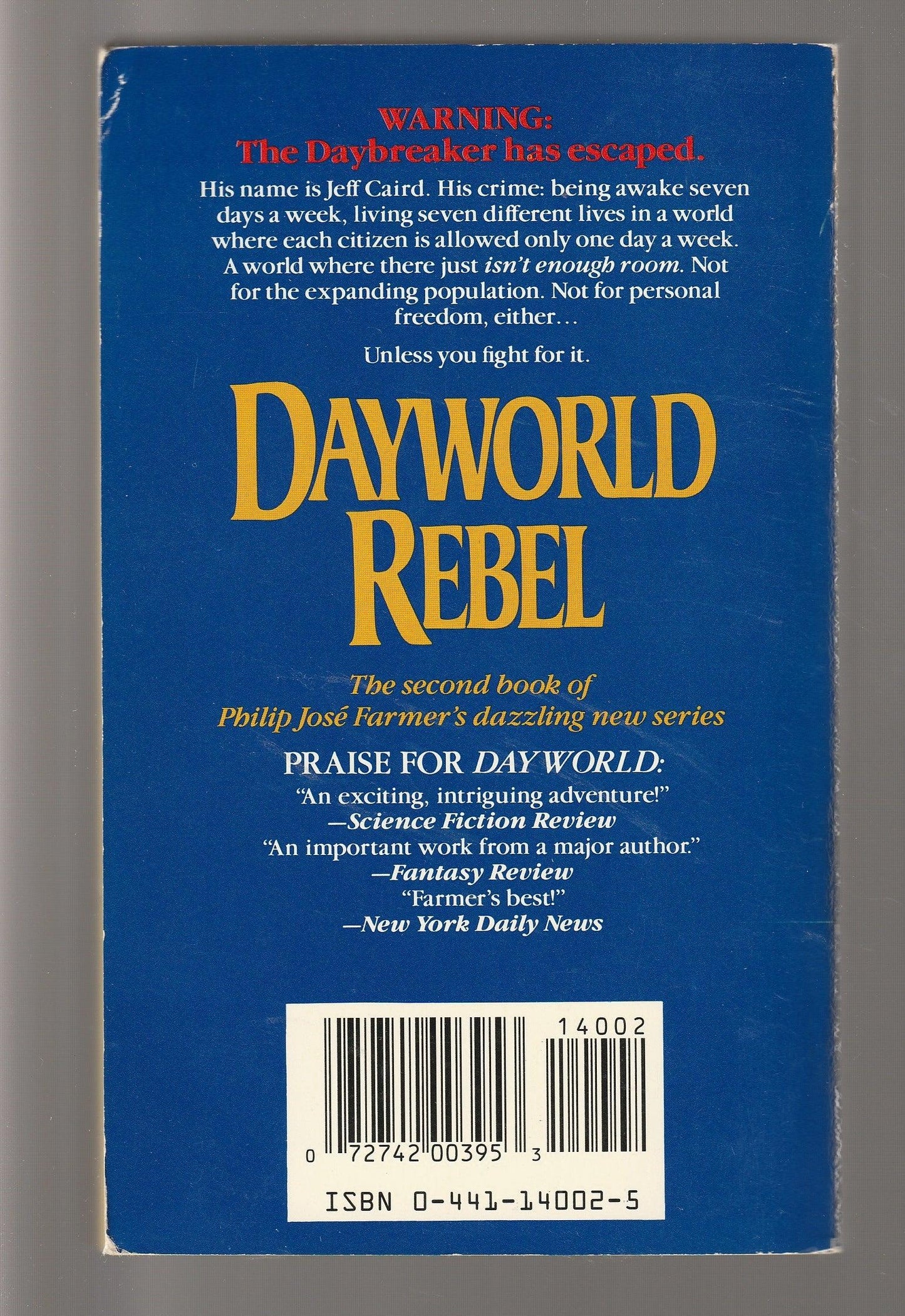 Dayworld Rebel Dystopia dystopian paperback Sci-Fi science fiction Science Fiction Fantasy Speculative Fiction used Books