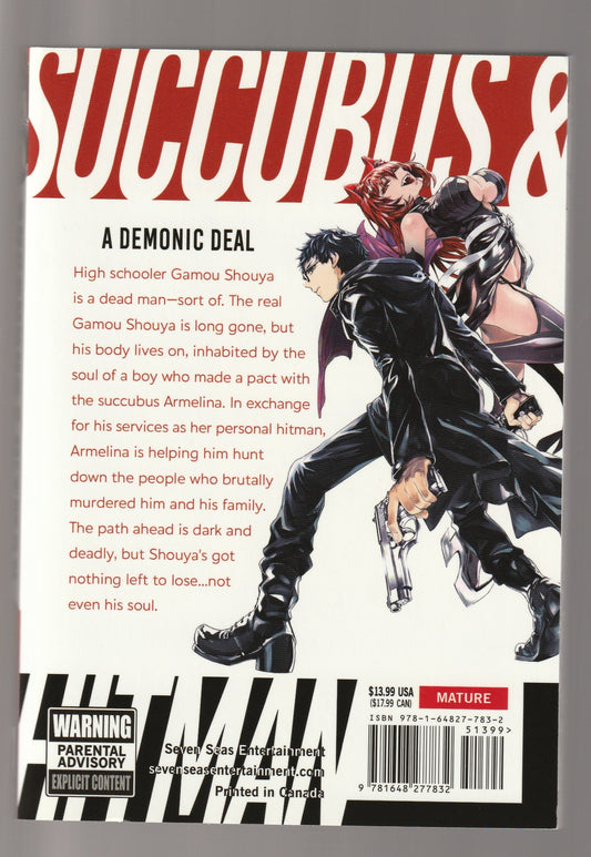 Succubus & Hitman Vol-1 Action comics Epic Fantasy Erotica fantasy fantasy manga fiction Graphic Novels paperback seinen used Books