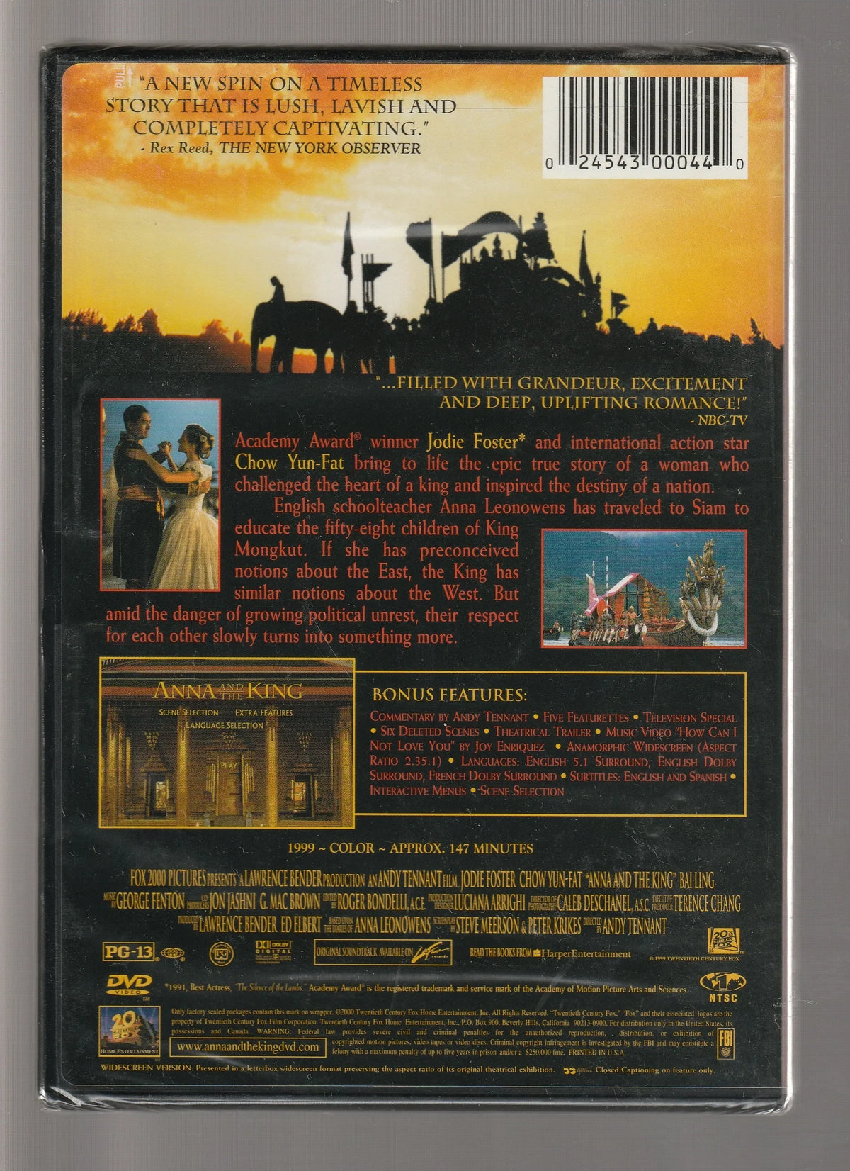 Anna And The King Drama Historical Drama historical epic Historical Romance History period drama Romance used Movie
