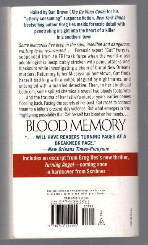 Blood Memory paperback thrilller used Books