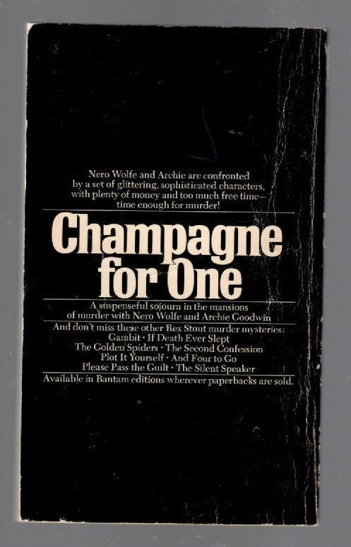 Champagne For One Crime Fiction mystery paperback used Books