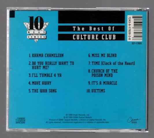 The Best Of Culture Club 80's music CD Pop Music Music