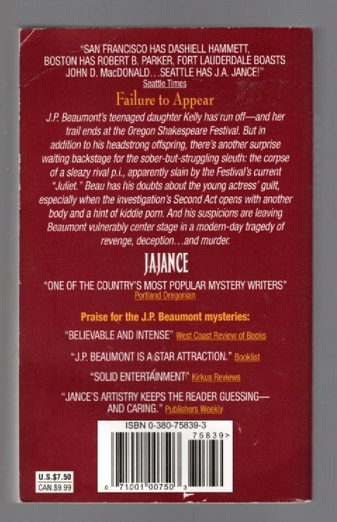 Failure To Appear Crime Fiction mystery paperback used book